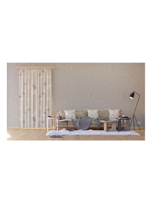 Voilage forme losange - 1 pièce - L 140 cm x H 245 cm - Kiabi
