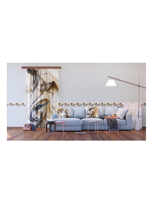 Voilage fumée noire - 1 pièce - L 140 cm x H 245 cm - Kiabi Voilage fumée noire - 1 pièce - L 140 cm x H 245 cm - Kiabi