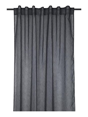 Voilage galon fronceur 140 x 260 cm Derbie uni gris souris