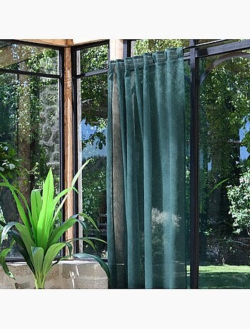 Voilage galon fronceur 140 x 260 cm Derbie uni gris souris