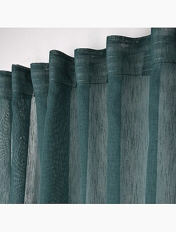 Voilage galon fronceur 140 x 260 cm Derbie uni gris souris