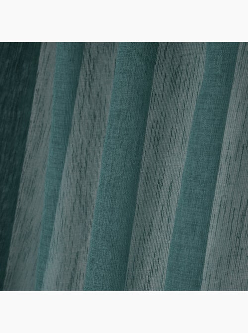 Voilage galon fronceur 140 x 260 cm Derbie uni gris souris - Kiabi