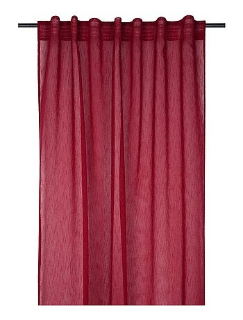 Voilage galon fronceur 140 x 260 cm Derbie uni gris souris