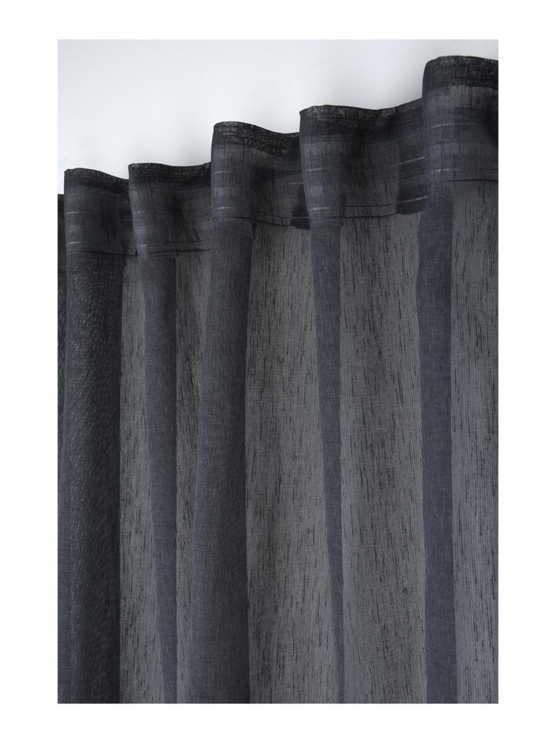 Voilage galon fronceur Derbie gris anthracite - Kiabi