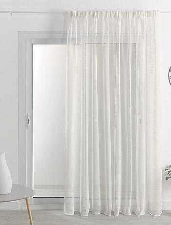 Voilage galon fronceur tombé fluide