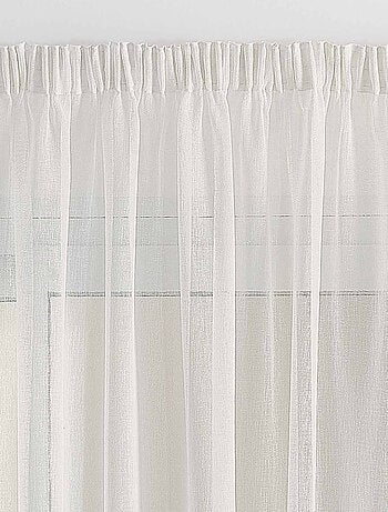 Voilage galon fronceur tombé fluide