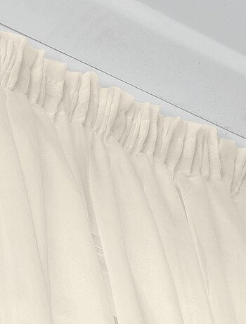 Voilage galon fronceur uni