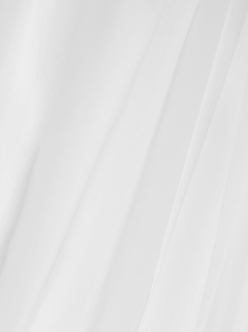 Voilage  galon fronceur uni Blanc - Kiabi