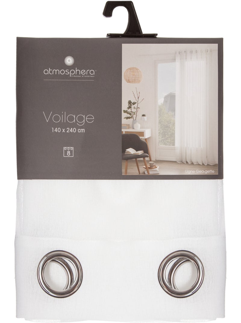 Voilage GEORGETTE Blanc - Kiabi