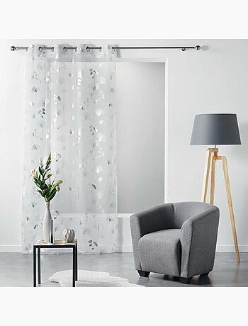 Voilage Ginko argent