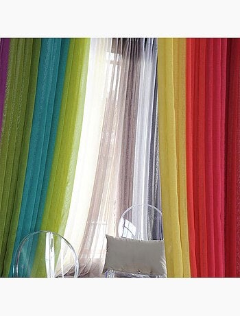 Voilage grande largeur - Effet lin