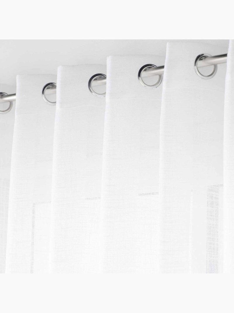 Voilage grande largeur DELANO Blanc - Kiabi