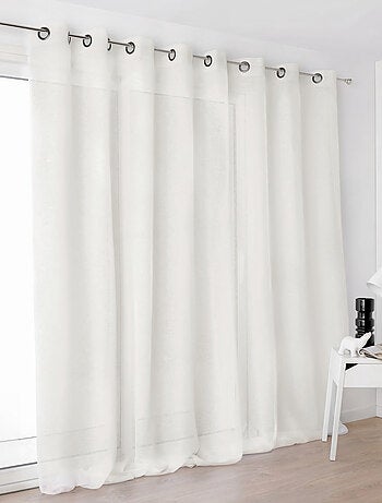 Voilage grande largeur semi-transparent