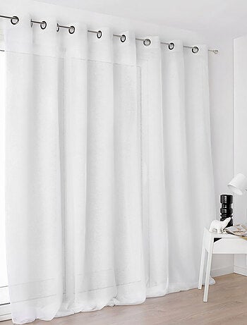 Voilage grande largeur semi-transparent