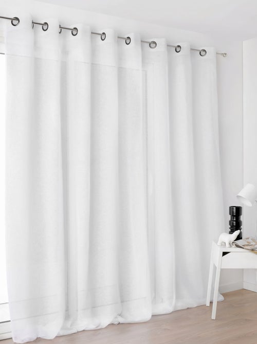 Voilage grande largeur semi-transparent - Kiabi