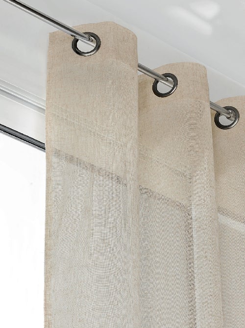 Voilage grande largeur semi-transparent - Kiabi
