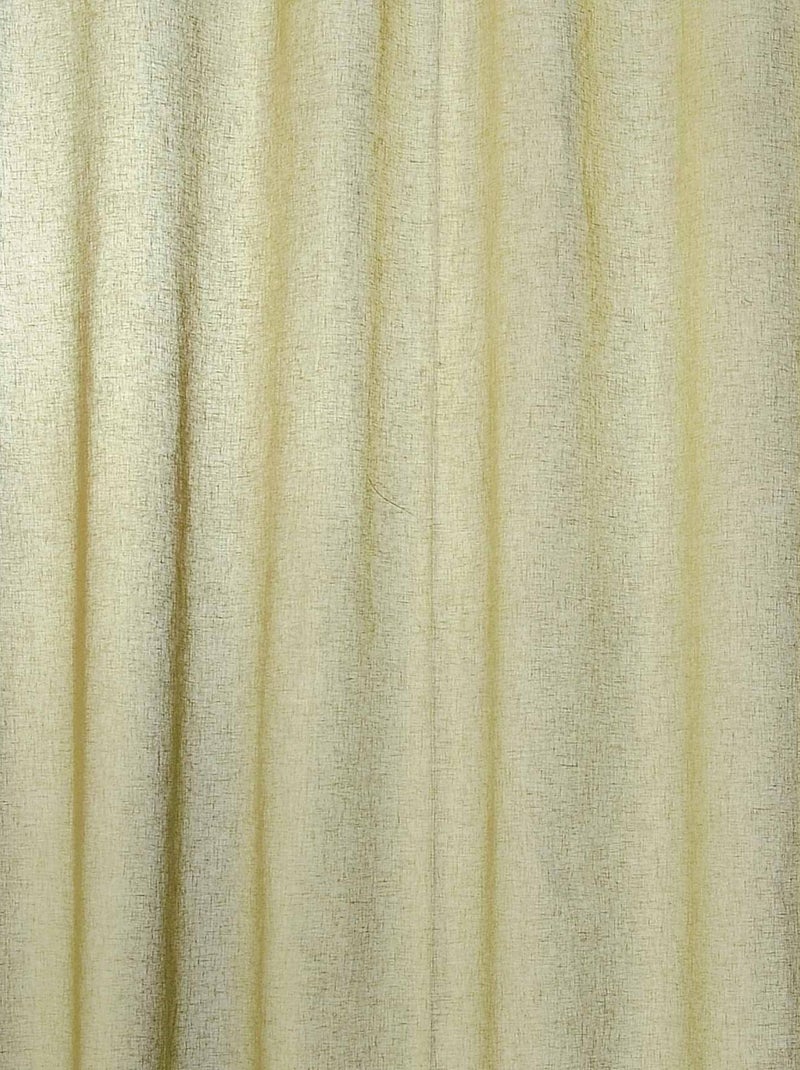 Voilage grande largeur semi-transparent Vert foncé - Kiabi