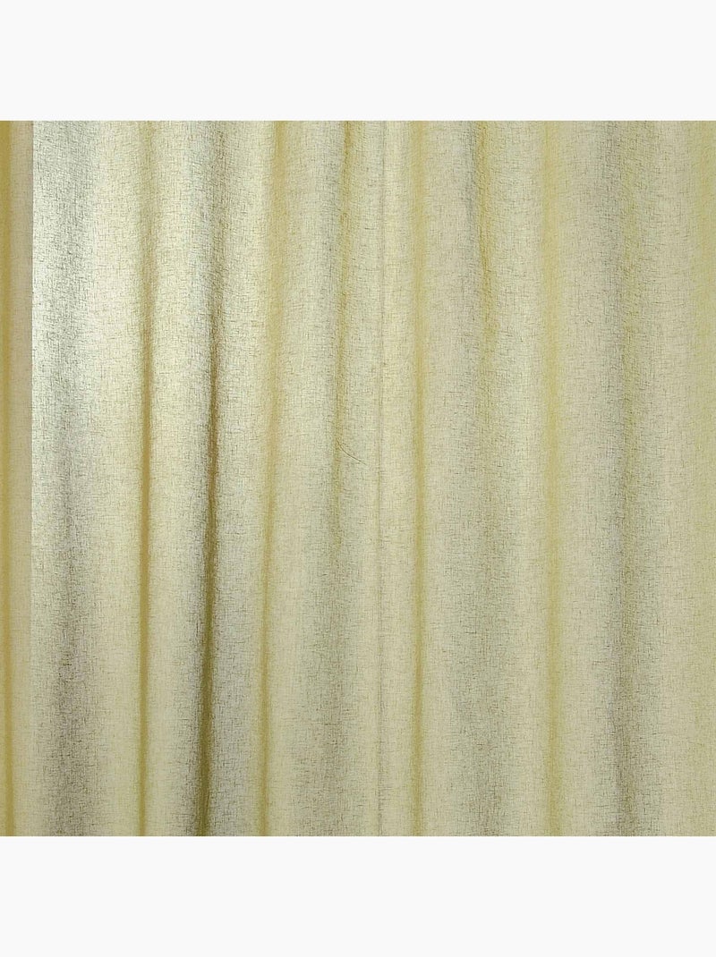 Voilage grande largeur semi-transparent Vert kaki - Kiabi