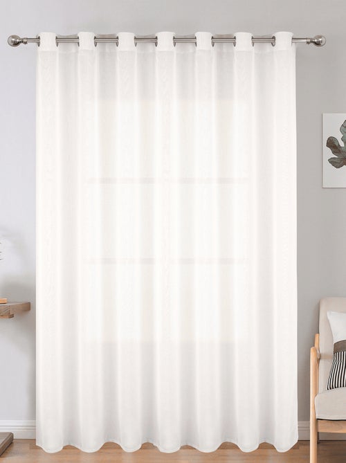 Voilage grande largeur uni en polyester - Kiabi Voilage grande largeur uni en polyester - Kiabi