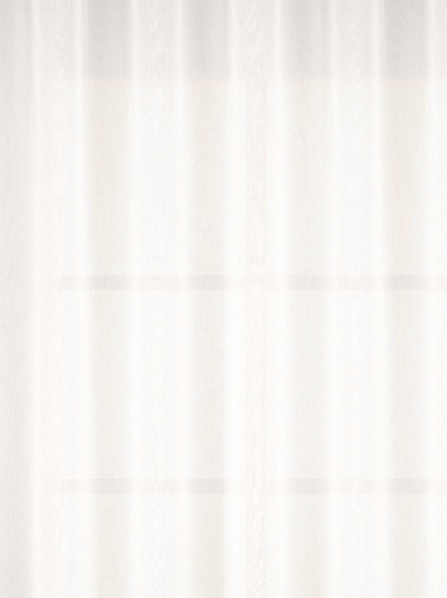Voilage grande largeur uni en polyester - Kiabi Voilage grande largeur uni en polyester - Kiabi