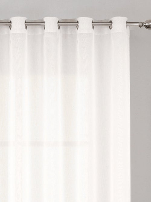 Voilage grande largeur uni en polyester - Kiabi Voilage grande largeur uni en polyester - Kiabi