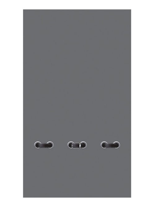 Voilage gris avec effet point de couture - 1 pièce - L 140 cm x H 245 cm - Kiabi