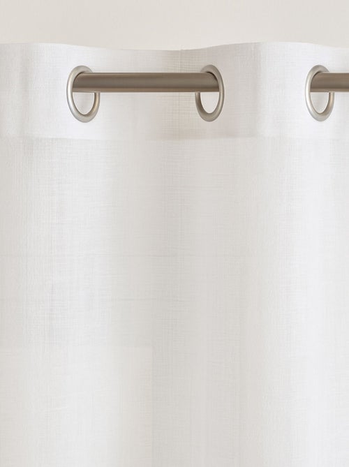 Voilage ignifugé M1 non feu à œillets - Kiabi