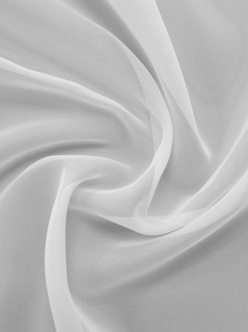 Voilage ignifugé  M1 non feu  galon fronceur - Kiabi