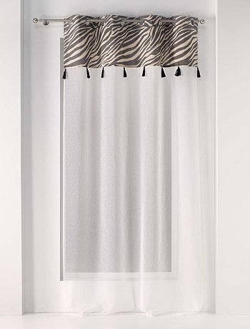 Voilage imprimé à œillets