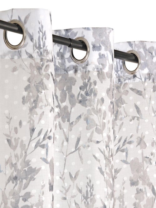 Voilage imprimé à plumetis en polyester recyclé. - Kiabi Voilage imprimé à plumetis en polyester recyclé. - Kiabi