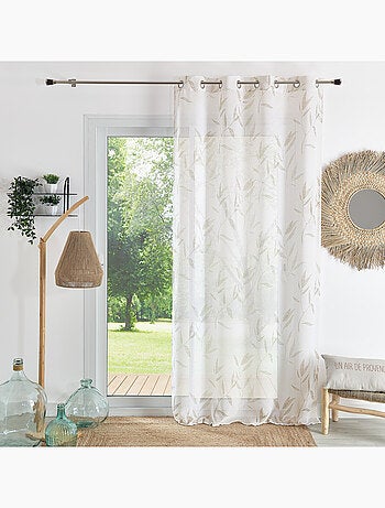 Voilage imprimé "Bambou