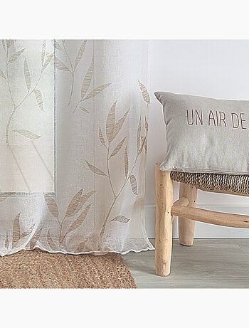 Voilage imprimé "Bambou