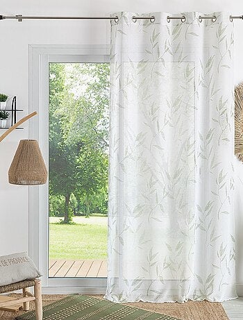 Voilage imprimé "Bambou