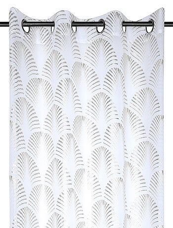 Voilage imprimé Maldives doré ou argent