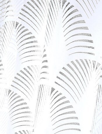 Voilage imprimé Maldives doré ou argent