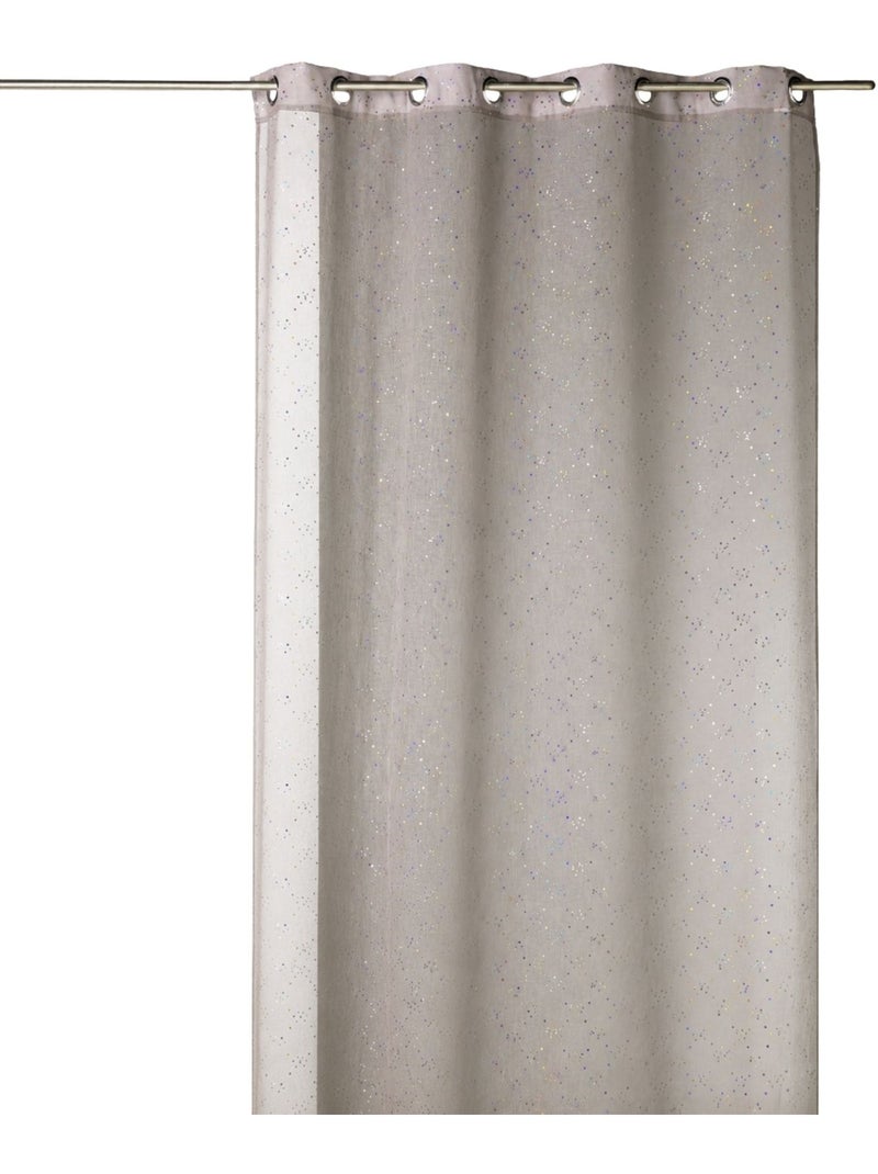 Voilage imprimé petits points colorés Beige - Kiabi