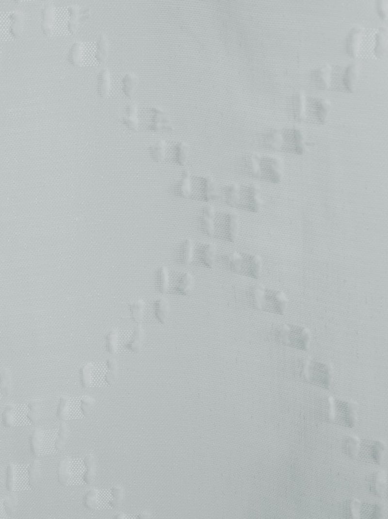 Voilage jacquard à 8 œillets Gris - Kiabi