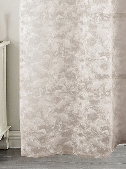 Voilage jacquard à oeillets élégance texturée - Kiabi