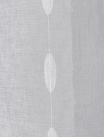 Voilage jacquard à pois ovales à oeillets