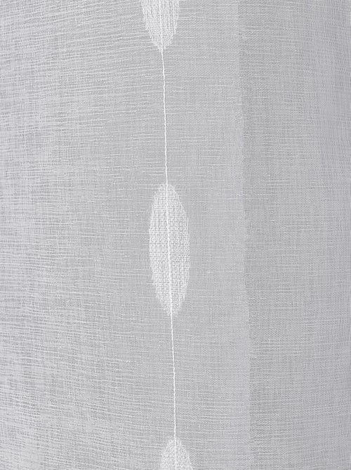 Voilage jacquard à pois ovales à oeillets - Kiabi