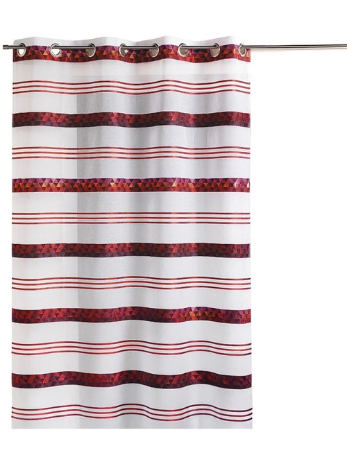 Voilage Jacquard en étamine géométrique - Kiabi Voilage Jacquard en étamine géométrique - Kiabi