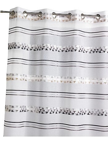 Voilage Jacquard en étamine géométrique