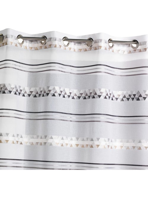 Voilage Jacquard en étamine géométrique - Kiabi Voilage Jacquard en étamine géométrique - Kiabi