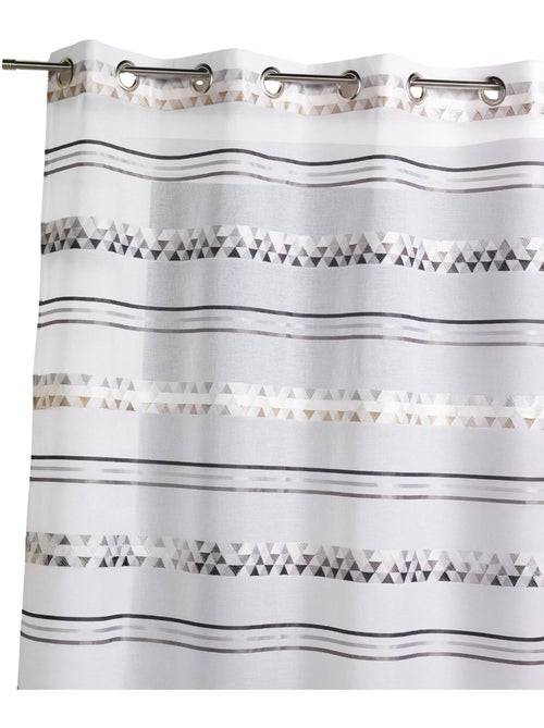 Voilage Jacquard en étamine géométrique - Kiabi Voilage Jacquard en étamine géométrique - Kiabi