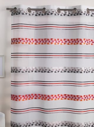 Voilage Jacquard en étamine géométrique