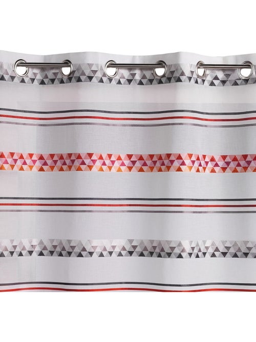 Voilage Jacquard en étamine géométrique - Kiabi Voilage Jacquard en étamine géométrique - Kiabi