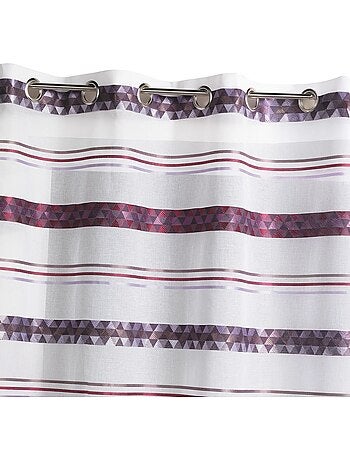 Voilage Jacquard en étamine géométrique