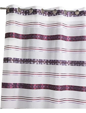 Voilage Jacquard en étamine géométrique