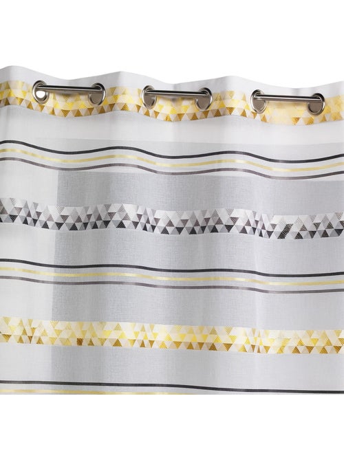 Voilage Jacquard en étamine géométrique - Kiabi Voilage Jacquard en étamine géométrique - Kiabi