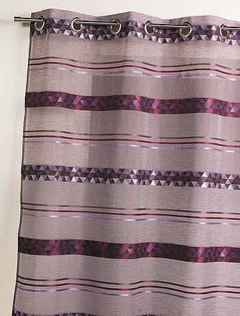 Voilage Jacquard en étamine géométrique